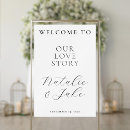 Search for our love story wedding signs Modern