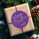 Search for elegant purple stickers Merry christmas