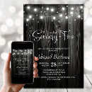 Search for five star invitations Black