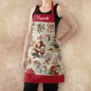 Search for retro red aprons Pattern