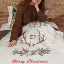 Search for red deer blankets Vintage