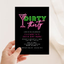 Search for dirty thirty birthday invitations Pink