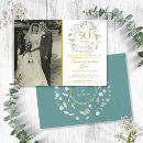 Search for 50 years wedding anniversary invitations Gold fiftieth