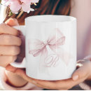 Search for pink bows mugs Coquette