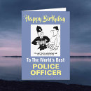 Search for police officer birthday cards Law enforcement