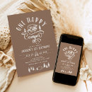 Search for happy camper 1st birthday invitations Forest