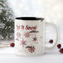 Search for rustic snowflake mugs Buffalo plaid