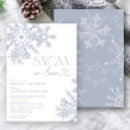 Search for snowflakes bridal shower invitations Elegant