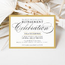 Search for classy retirement party invitations Sophisticated