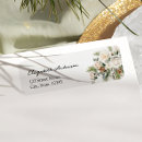 Search for evergreen wedding return address labels Winter