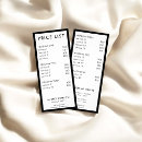 Search for salon price lists Minimalist