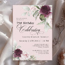 Search for seventy fifth birthday invitations For her