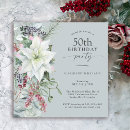 Search for holiday 50th birthday invitations Winter