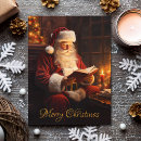 Search for nostalgic christmas cards Santa