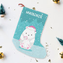 Search for cute polar bear christmas stockings Winter