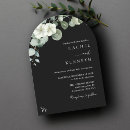 Search for dark green and gold wedding invitations Watercolor eucalyptus