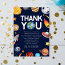 Search for outer space thank you cards Boy