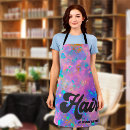 Search for salon hair stylist aprons Business name staff uniform