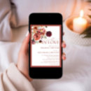 Search for fall floral bridal shower invitations Terracotta