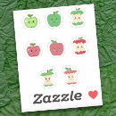 Search for kawaii apple stickers Red