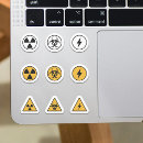 Search for radioactive sign stickers Symbol