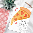 Search for pizza bridal shower invitations Watercolor