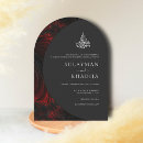 Search for black and burgundy invitations Minimalist
