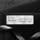 Search for white marble return address labels Black and white