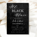 Search for black attire invitations Minimalist