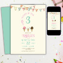 Search for ice cream 3rd birthday Three scoops of fun