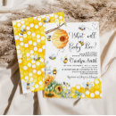 Search for sunflower gender reveal invitations Honey