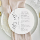 Search for round wedding menus Elegant