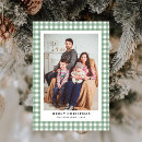 Search for green plaid christmas cards Gingham