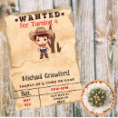 Search for wanted birthday invitations Vintage