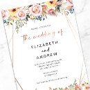 Search for rose gold geometric wedding invitations Foil