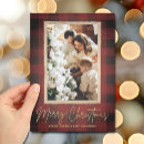 Search for red and black plaid christmas cards Buffalo check