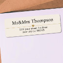 Search for deluxe return address labels Minimalist