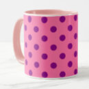 Search for purple polka dots pattern mugs Pink