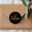 Search for gold ring stickers Engaged