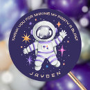 Search for space thank you stickers Astronaut birthday