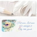 Search for peacock return address labels Purple