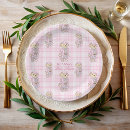 Search for pink plaid plates Mother to be