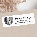 Search for photographer return address labels Black and white