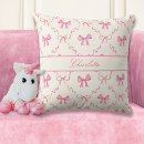Search for pink bow cushions Whimsical