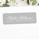 Search for grey and white return address labels Minimalist