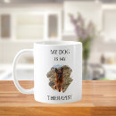 Search for funny dog quote mugs Black and white
