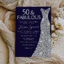 Search for silver 50th birthday invitations Fifty