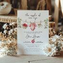 Search for apple baby shower invitations Watercolor