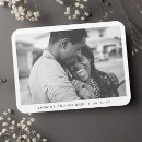 Search for bride and groom rectangular wedding magnets Black and white