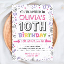 Search for 10 year old girl invitations Double digits